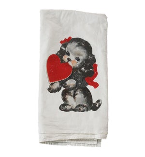 Sweet Valentine Dog Towel